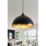 Marrien Luna Gold Metal Sarkıt Avize, Bohem Tavan Lambası ve Salon Oturma Odası Aydınlatması - Siyah - 30 cm – Modern Dekoratif Avize, Tavan Aydınlatması