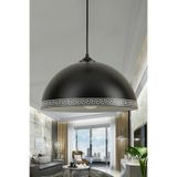 Marrien Luna Luxury Metal Sarkıt Avize, Bohem Tavan Lambası ve Salon Oturma Odası Aydınlatması - Siyah - 30 cm – Modern Dekoratif Avize, Tavan Aydınlatması