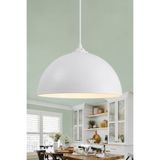 Marrien Luna Metal Sarkıt Avize, Bohem Tavan Lambası ve Salon Oturma Odası Aydınlatması - Beyaz - 30 cm – Modern Dekoratif Avize, Tavan Aydınlatması