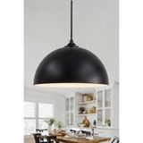Marrien Luna Metal Sarkıt Avize, Bohem Tavan Lambası ve Salon Oturma Odası Aydınlatması - Siyah - 30 cm - Modern Dekoratif Avize, Tavan Aydınlatması