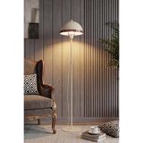 Marrien Luna Rug Zemin Lambaderi, Modern Salon ve Oturma Odası Köşe Aydınlatması - Krem – Ayaklı Lambader, Zemin Lambası, Okuma Köşesi için Modern Yer Lambası