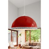 Marrien Luna Tile Metal Sarkıt Avize, Bohem Tavan Lambası ve Salon Oturma Odası Aydınlatması - Turuncu - 35 cm – Modern Dekoratif Avize, Tavan Aydınlatması