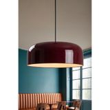 Marrien Marella Sarkıt Avize, Bohem Tavan Lambası ve Salon Mutfak Aydınlatması - Bordo - 30 cm - Modern Dekoratif Tavan Armatürü