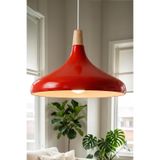 Marrien Nova Ahşap Sarkıt Avize, Bohem Tavan Lambası ve Salon Oturma Odası Aydınlatması - Turuncu - 35 cm – Modern Dekoratif Avize, Tavan Aydınlatması