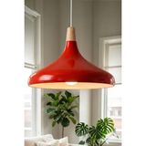 Marrien Nova Bohem Ahşap Turuncu Metal Sarkıt (35 cm) Yemek Masası Üstü Avize