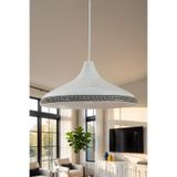 Marrien Nova Luxury Metal Sarkıt Avize, Bohem Tavan Lambası ve Salon Oturma Odası Aydınlatması - Beyaz - 35 cm – Modern Dekoratif Avize, Tavan Aydınlatması