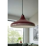 Marrien Nova Luxury Metal Sarkıt Avize, Bohem Tavan Lambası ve Salon Oturma Odası Aydınlatması - Bordo - 35 cm – Modern Dekoratif Avize, Tavan Aydınlatması