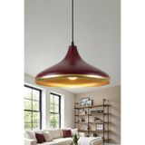 Marrien Nova Metal Sarkıt Avize, Bohem Tavan Lambası ve Salon Oturma Odası Aydınlatması - Bordo Gold - 35 cm – Modern Dekoratif Avize, Tavan Aydınlatması