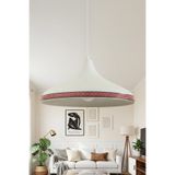 Marrien Nova Rug Metal Sarkıt Avize, Bohem Tavan Lambası ve Salon Oturma Odası Aydınlatması - Beyaz - 35 cm – Modern Dekoratif Avize, Tavan Aydınlatması