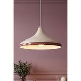 Marrien Nova Rug Metal Sarkıt Avize, Bohem Tavan Lambası ve Salon Oturma Odası Aydınlatması - Krem - 35 cm – Modern Dekoratif Avize, Tavan Aydınlatması