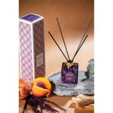 Marrien Peachy Vanilla Silindir Fiber Çubuklu Oda Kokusu 100 ml – Kalıcı Ev Parfümü, Mor Cam Şişe