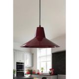 Marrien Ruby Metal Sarkıt Avize, Bohem Tavan Lambası ve Salon Oturma Odası Aydınlatması - Bordo - 30 cm – Modern Dekoratif Avize, Tavan Aydınlatması