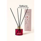 Marrien Sakura Çubuklu Oda Kokusu 100 ml- Kalıcı ve Dekoratif Kiraz Çiçeği Zarafeti