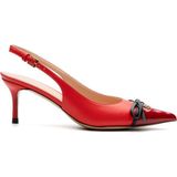 Marro Kırmızı Hakiki Deri Kadın Stiletto & Abiye