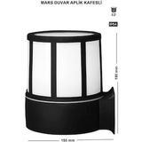 Mars Aplik Sensörlü Kafesli Bahçe Lambaları Duvar Aplik Set Üstü Bahçe Lambası Zita