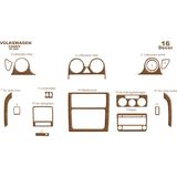 Mars Cockpit Design Volkswagen Caddy Konsol-Torpido Kaplama 2004-2009 16 Parça Açık Meşe