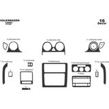 Mars Cockpit Design Volkswagen Caddy Konsol-Torpido Kaplama 2004-2009 16 Parça Karbon