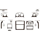 Mars Cockpit Design Volkswagen Caddy Konsol-Torpido Kaplama 2004-2009 16 Parça Koyu Meşe