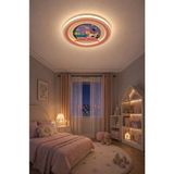 Mars Concept Kız Çocuk Odası LED Duvar & Tavan Lambası 50 cm – 3 Renk Işık - Günışığı / Sarı / Beyaz - Çok Renkli