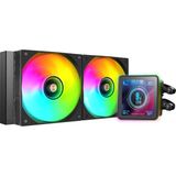 Mars Gaming ML-VISIONPRO240, Aıo Sıvı Soğutma, Tdp 500W, 2x Argb 120MM Fdb Fanları Bakır ve Alüminyum Çekirdek, 4” Çıkarılabilir Manyetik IPS LCD Ekran, Opti-Chamber 3. Nesil, Siyah