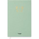 Mars Kırtasiye ve Oyuncak Pastel Sert Kapaklı Çizgili Defter – Gold Baskılı Tasarım Sticker Hediyeli - Açık Yeşil