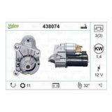 MARS MOTORU 12V 11 DIS 1.4KW RENAULT KANGO CLIO II 1.9 96- VALEO 438074