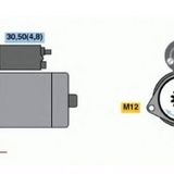 MARS MOTORU 12V 2KW 9 DIS MERCEDES SPRINTER 06-09 CRAFTER 2.5 06-16 BJJ BJK BJL BJM LUCAS LES0421