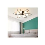 Mars spor modern gold detaylı siyah tavan plofonyer 6 lı avize(AMPULSÜZ)