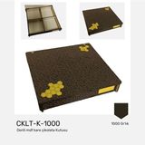 Mars Tasarım Hediyelik , Çiftyüz, Mdf , Derili Ahşap Kare Çikolata Kutusu (1000GR'LIK)