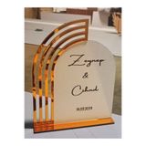 mars tasarım Kişiye Özel Ahşap Üzeri GOLD Masa Üstü Söz - Nişan - Düğün İsimliği - 30 X 23cm