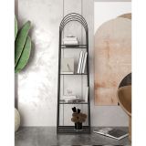 Marsah Home Marla Metal Kitaplık Raf, Siyah