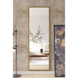 Marsah Home Metal Çerçeveli Diktörtgen Ayna, Gold, 60X180