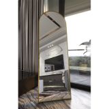 Marsah Home Metal Çerçeveli Oval Boy Aynası, Gold, 180X60