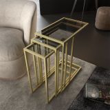 Marsah Home Rozy Zigon Sehpa, Gold