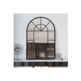 Marsah Home Siyah Metal Çerçeveli Lukka Ayna 120x80 Cm