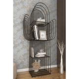Marsah Home Viola Kaktüs Metal Kitaplık, Siyah