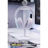 Marsel Dizayn Dekoratif Modern Gamer Kulaklık Standı - Tutucu - 24 cm - Beyaz
