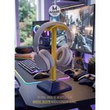 Marsel Dizayn Sarı Lacivert Dekoratif Gamer Kulaklık Standı - Kulaklık Tutucu - 24 cm