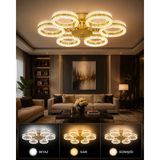 Marsel Lighting Alya 6lı Gold Avize Akrilik Malzeme ile Dekoratif İç Mekan Aydınlatma