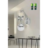 Marsel Lighting FİONA Model Sarkıt Gümüş Kaplama SARI ISIK Oturma Yatak Mutfak Çocuk Odası Duvar Led Pilli Aplik