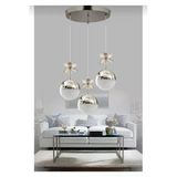 Marsel Lighting Kelebek 3Lü Krom 3 Renk Led Sarkıt Salon Otuma Odası Cocuk Odası Mutfak Avize
