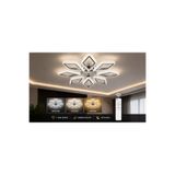 Marsel Lighting PRİZMA 8 KOLLU LED AVİZE KUMANDALI 3 RENK ISIK MODU MODERN SALON TAVAN AYDINLATMA