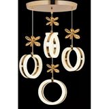 Marsel Lighting Sereın 4Lu Gold Avize Salon Oturma Odası Avize