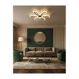 Marsel Lighting Serra 6Lı Krom Avize 3 Renk Led Secenekli Salon Oturma Odası Avize