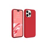 Marselit iphone 13 ProMax Uyumlu Premium Lansman Liquid Silikon Kılıf İçi Kadife-Kırmızı