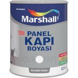 Marshall 2.5 L Beyaz Solvent Bazlı Panel Kapı Boyası Yüksek Örtücülük ve Kolay Uygulama Özelliği
