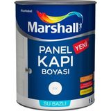 Marshall 2,5 Lt Su Bazlı Kokusuz Beyaz Panel Kapı Boyası Mat Görünüm ile İç Mekanlar İçin