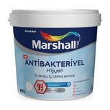 Marshall Antibakteriyel Hijyen Beyaz 15 lt İpek Mat İç Cephe Boyası