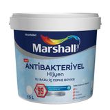 Marshall Antibakteriyel Hijyen İpek Mat İç Cephe Kumbeji 15 lt Boya