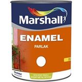 Marshall Enamel Bayrak Kırmızısı 7.5 lt Solvent Bazlı Parlak Ahşap Metal Boyası